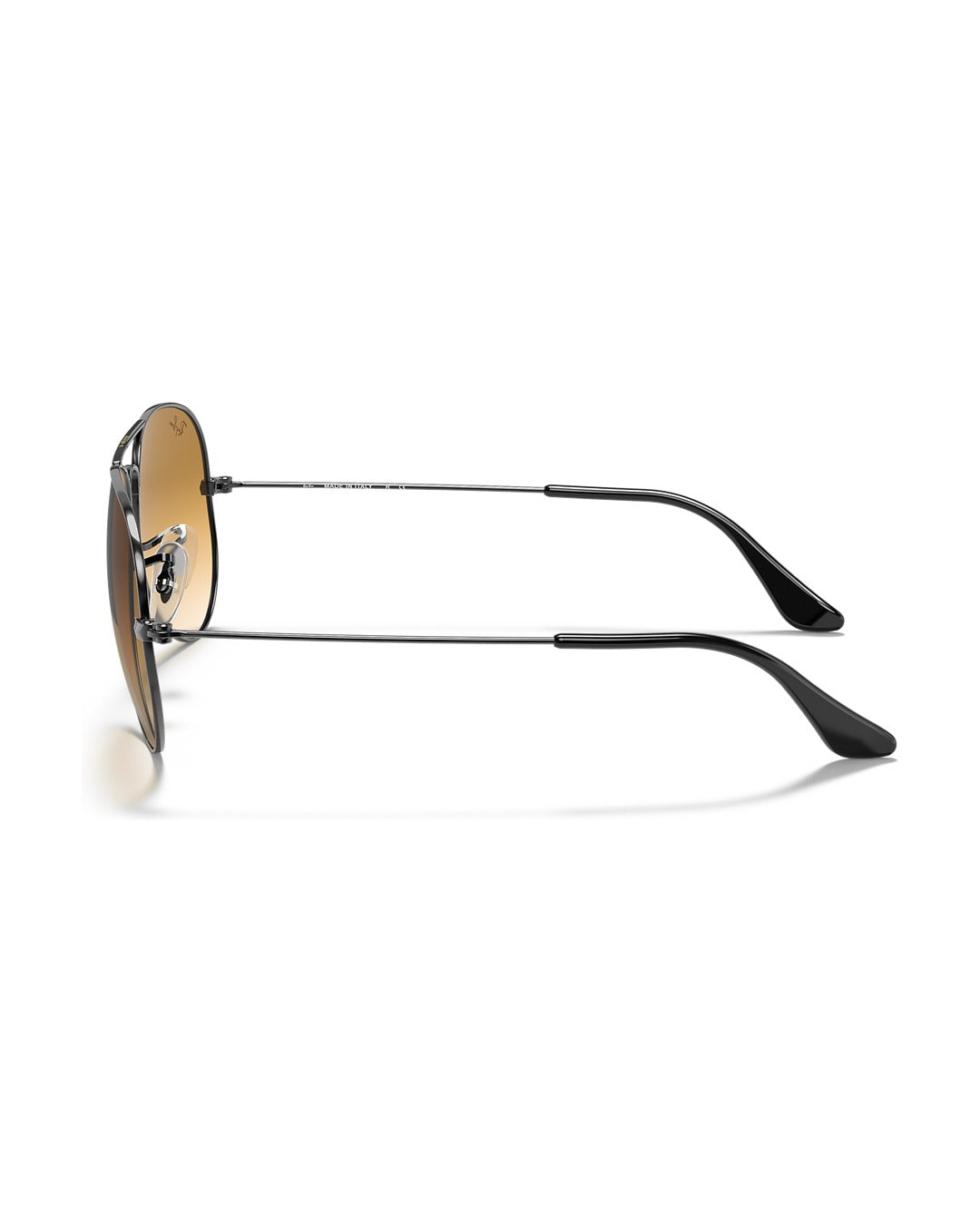 Aviator Large Metal Sunglasses - Gunmetal/Light Brown Gradient - Ray-Ban