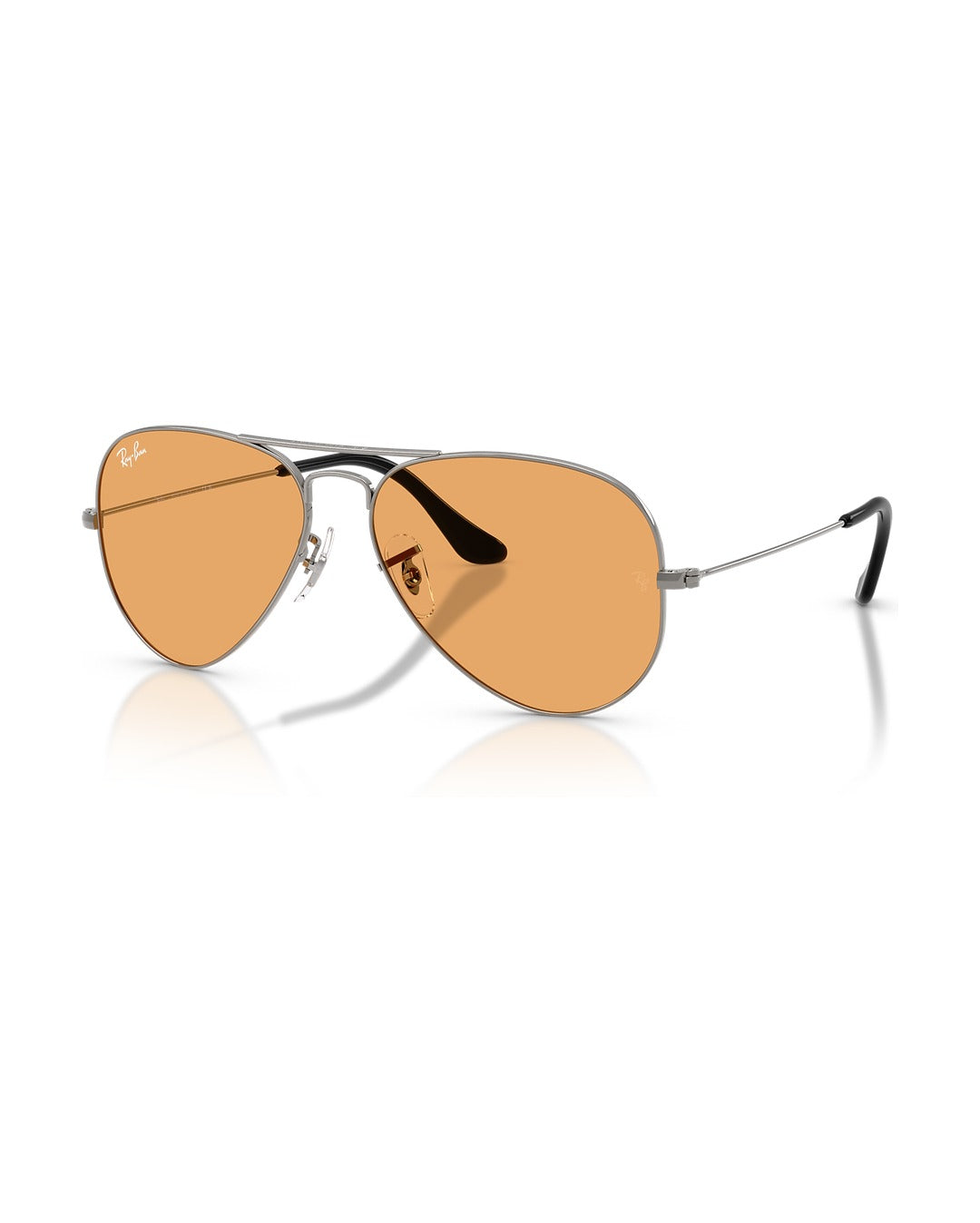 Aviator Large Metal Sunglasses - Gunmetal/Orange - Ray-Ban
