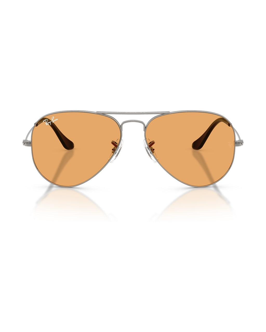 Aviator Large Metal Sunglasses - Gunmetal/Orange - Ray-Ban