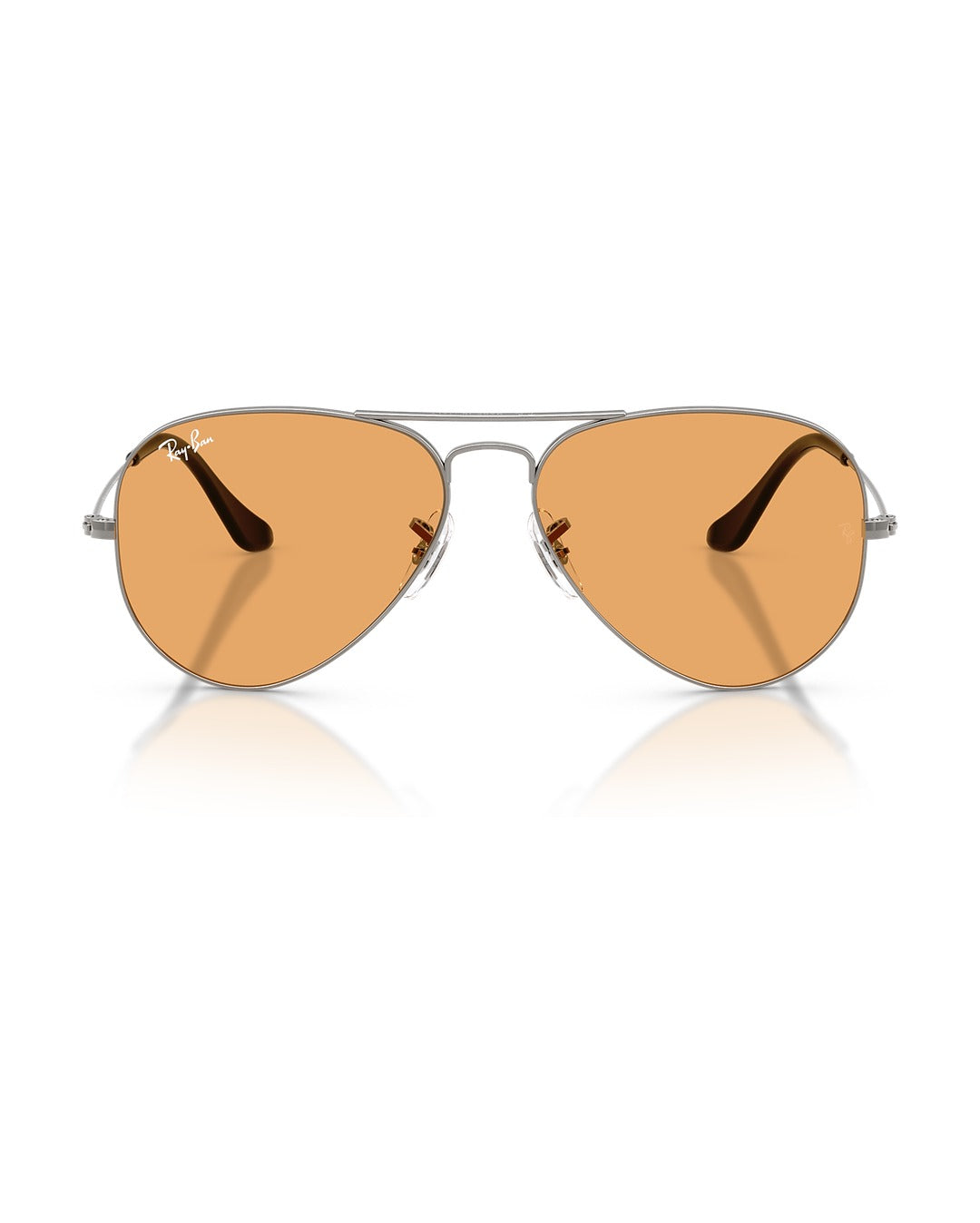 Aviator Large Metal Sunglasses - Gunmetal/Orange - Ray-Ban