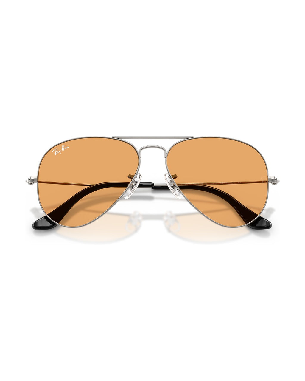 Aviator Large Metal Sunglasses - Gunmetal/Orange - Ray-Ban