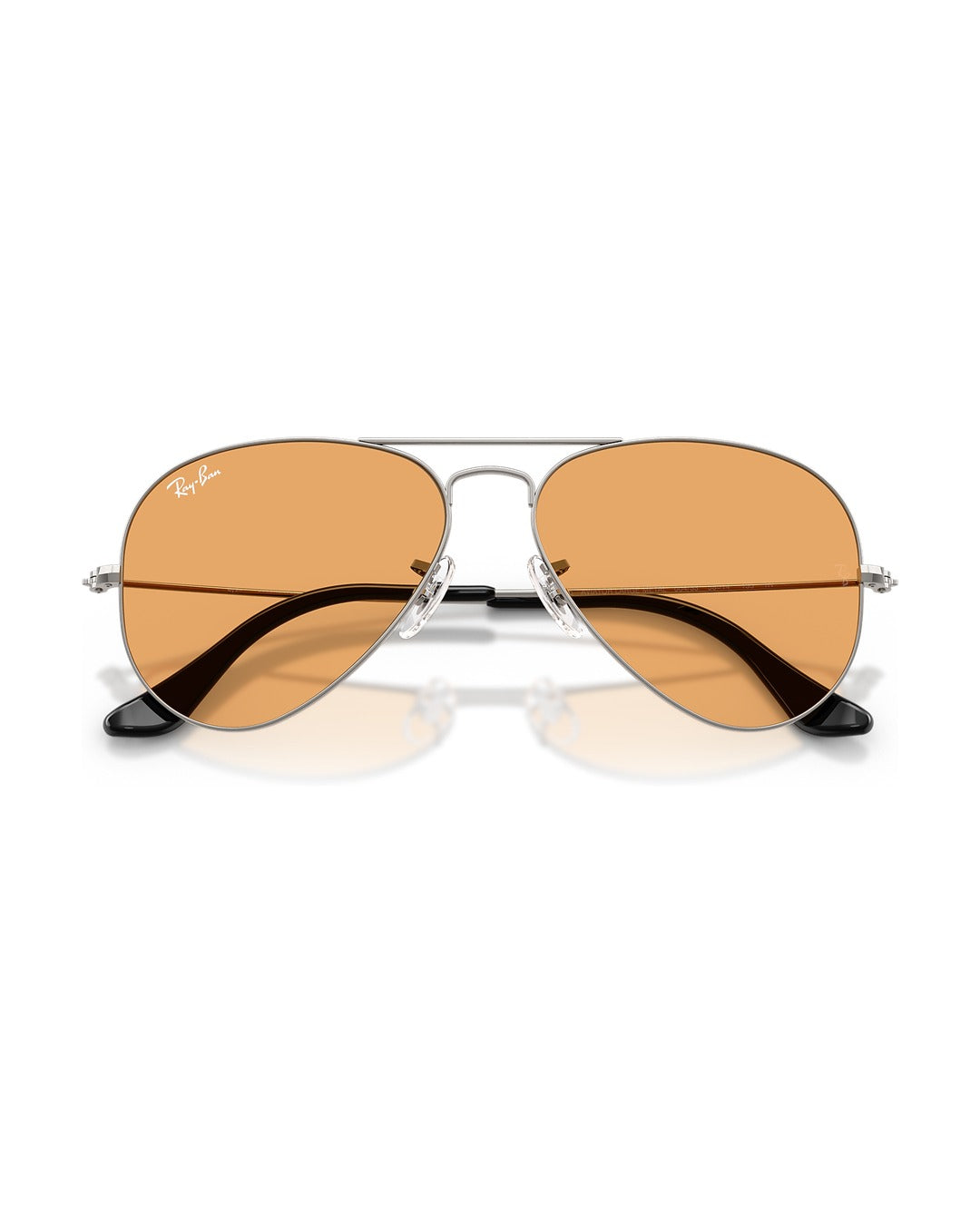 Aviator Large Metal Sunglasses - Gunmetal/Orange - Ray-Ban