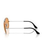 Aviator Large Metal Sunglasses - Gunmetal/Orange - Ray-Ban