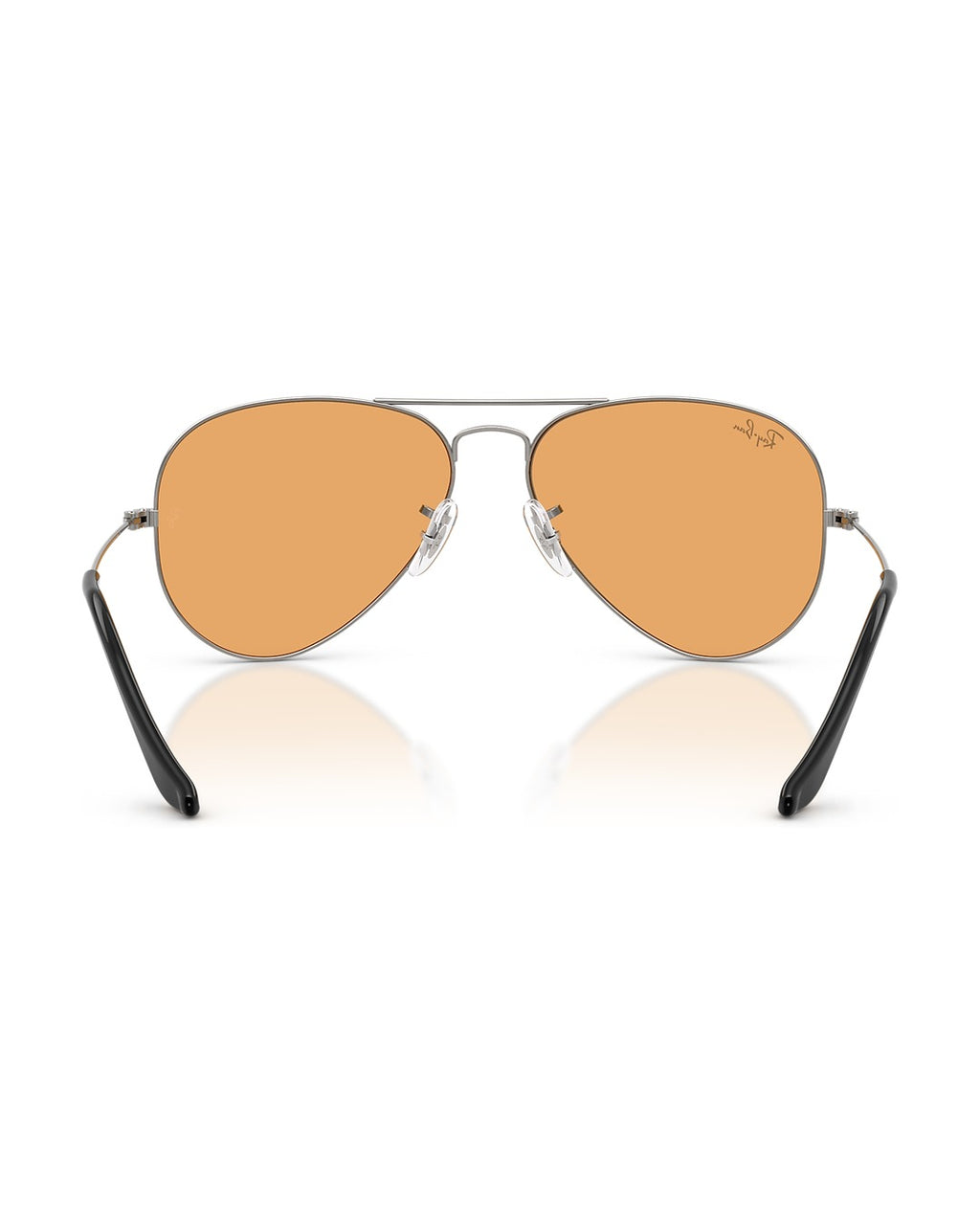 Aviator Large Metal Sunglasses - Gunmetal/Orange - Ray-Ban