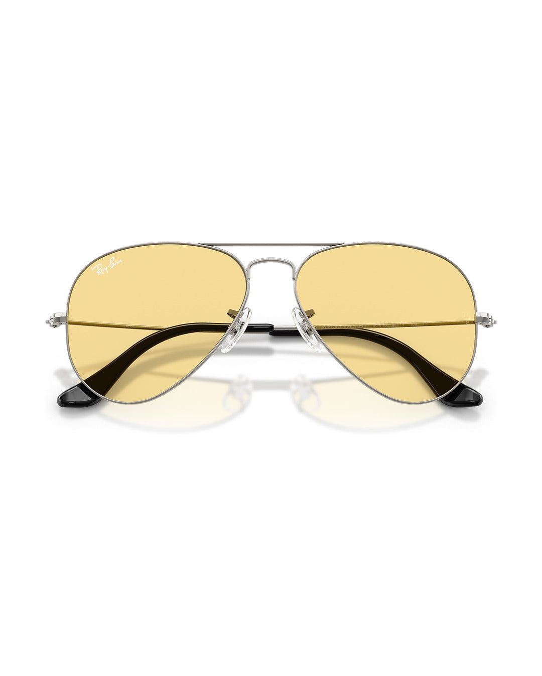 Aviator Large Metal Sunglasses - Gunmetal/Yellow - Ray-Ban