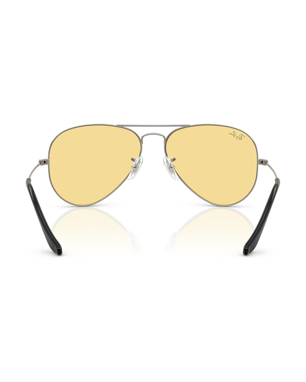 Aviator Large Metal Sunglasses - Gunmetal/Yellow - Ray-Ban