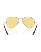 Aviator Large Metal Sunglasses - Gunmetal/Yellow - Ray-Ban