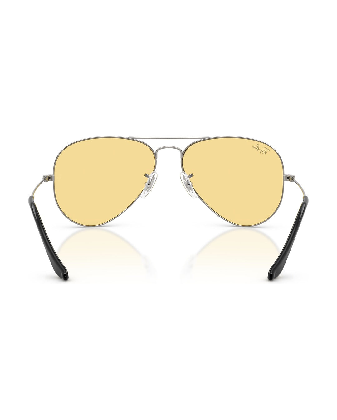 Aviator Large Metal Sunglasses - Gunmetal/Yellow - Ray-Ban