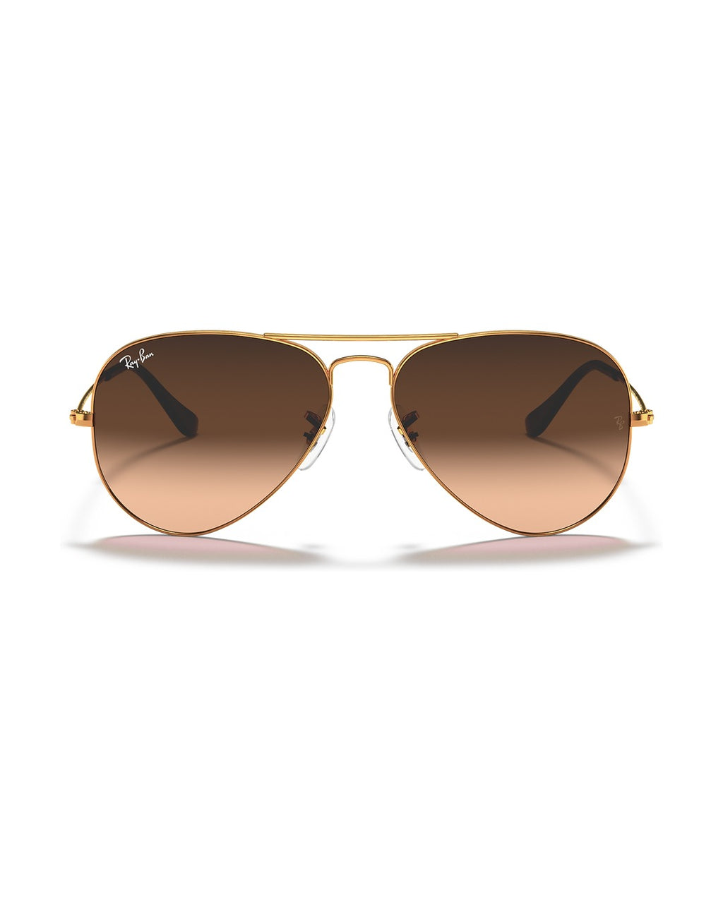 Aviator Large Metal Sunglasses - Light Brown/Solid Color - Ray-Ban