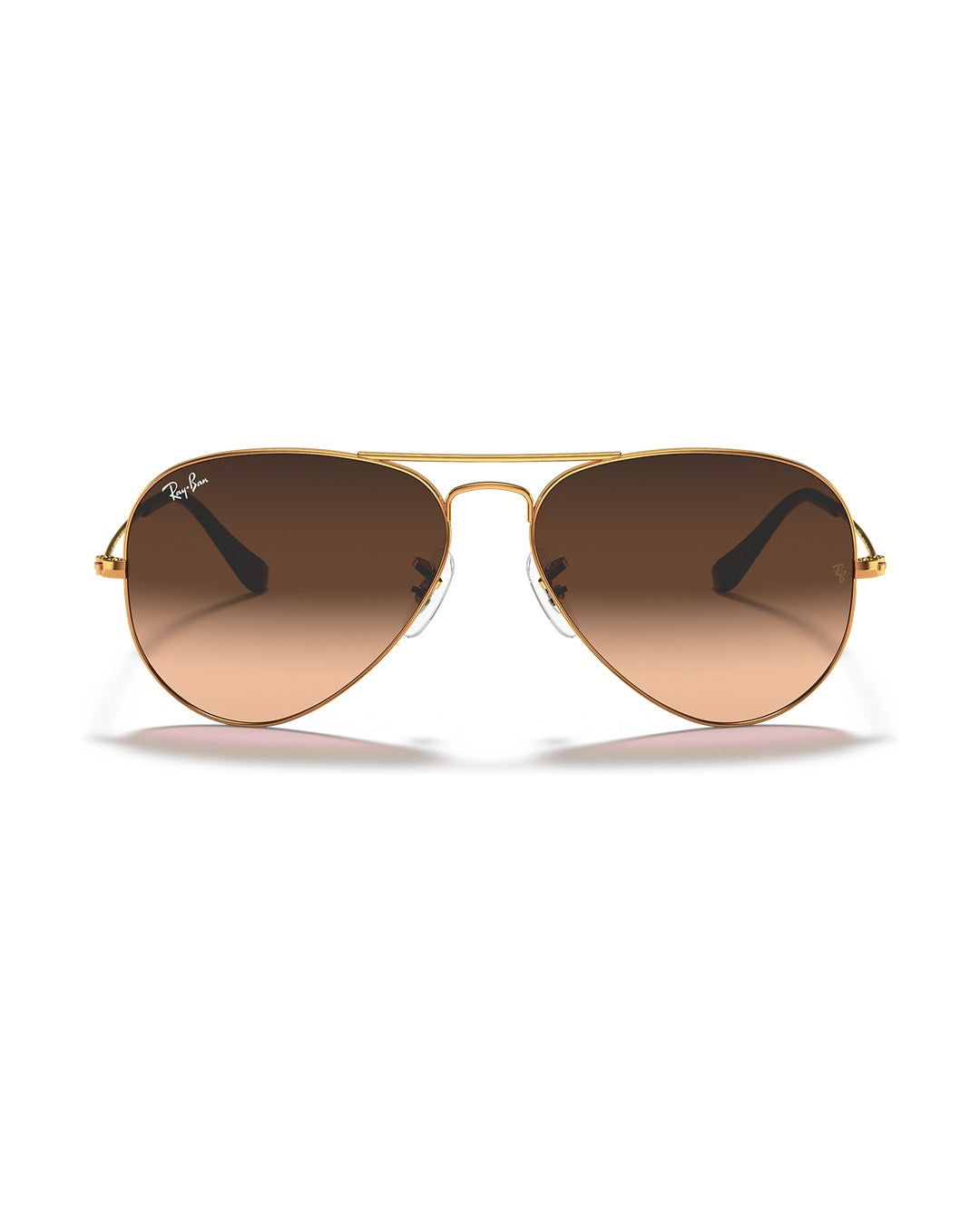 Aviator Large Metal Sunglasses - Light Brown/Solid Color - Ray-Ban