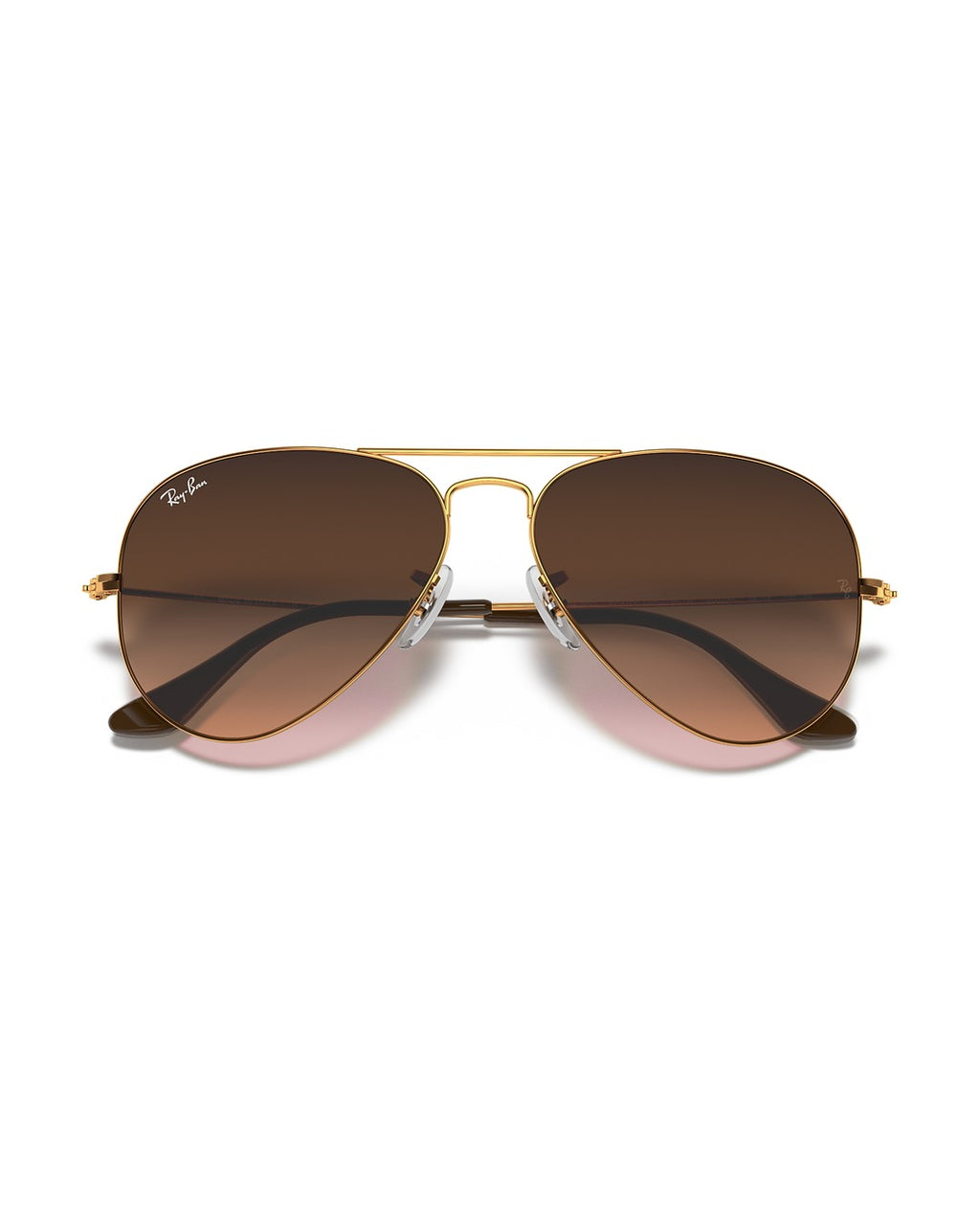 Aviator Large Metal Sunglasses - Light Brown/Solid Color - Ray-Ban