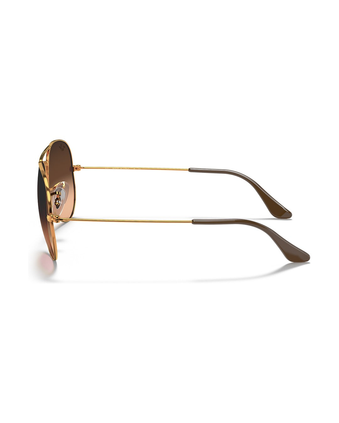 Aviator Large Metal Sunglasses - Light Brown/Solid Color - Ray-Ban
