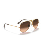 Aviator Large Metal Sunglasses - Light Brown/Solid Color - Ray-Ban