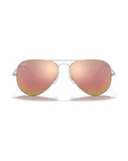 Aviator Large Metal Sunglasses - Silver/Solid Color - Ray-Ban