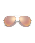 Aviator Large Metal Sunglasses - Silver/Solid Color - Ray-Ban