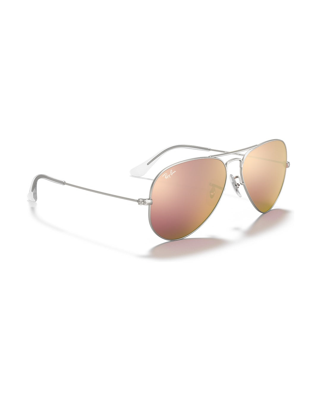 Aviator Large Metal Sunglasses - Silver/Solid Color - Ray-Ban