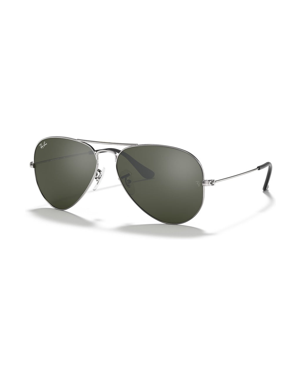 Aviator Large Metal Sunglasses - Silver/Solid Color - Ray-Ban