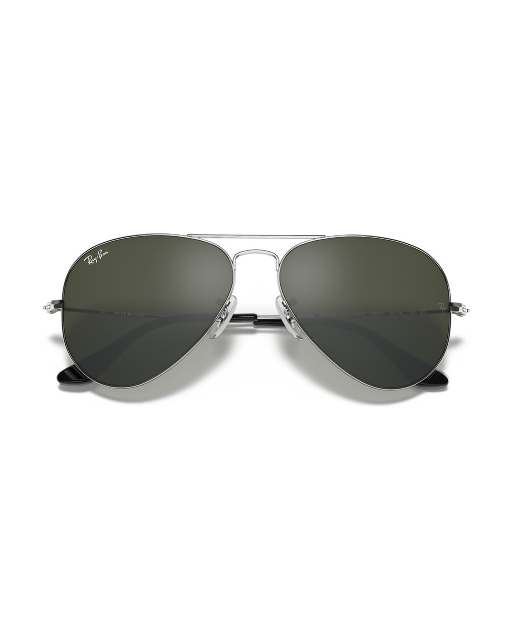 Aviator Large Metal Sunglasses - Silver/Solid Color - Ray-Ban