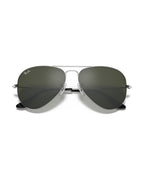 Aviator Large Metal Sunglasses - Silver/Solid Color - Ray-Ban