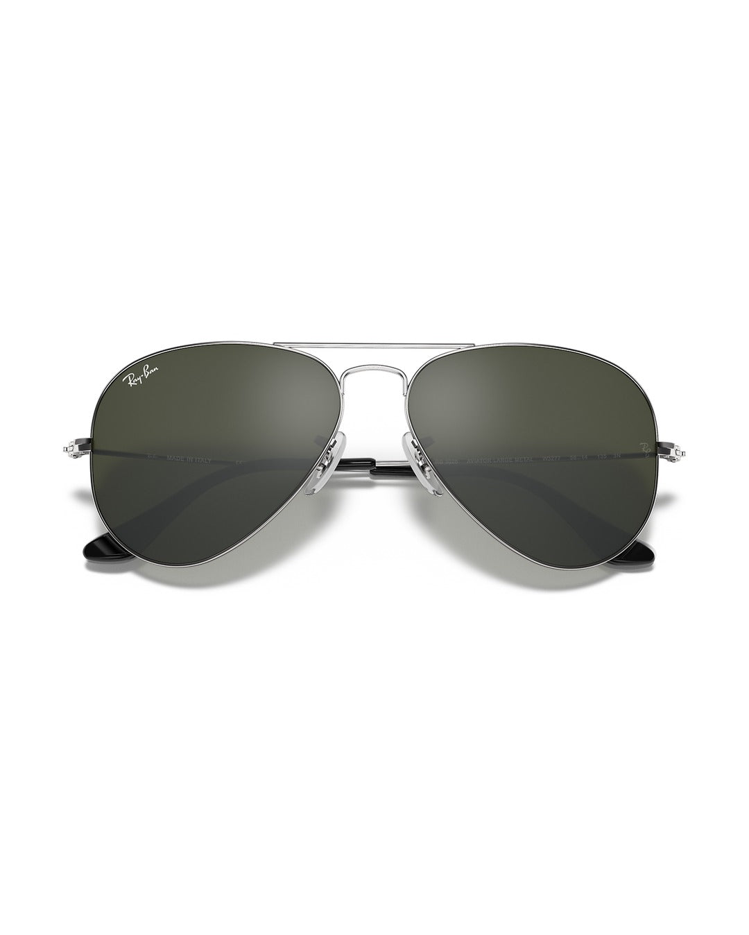 Aviator Large Metal Sunglasses - Silver/Solid Color - Ray-Ban