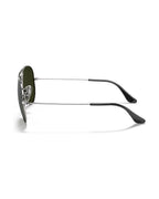 Aviator Large Metal Sunglasses - Silver/Solid Color - Ray-Ban