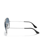Aviator Large Metal Sunglasses - Silver/Light Blue Gradient - Ray-Ban