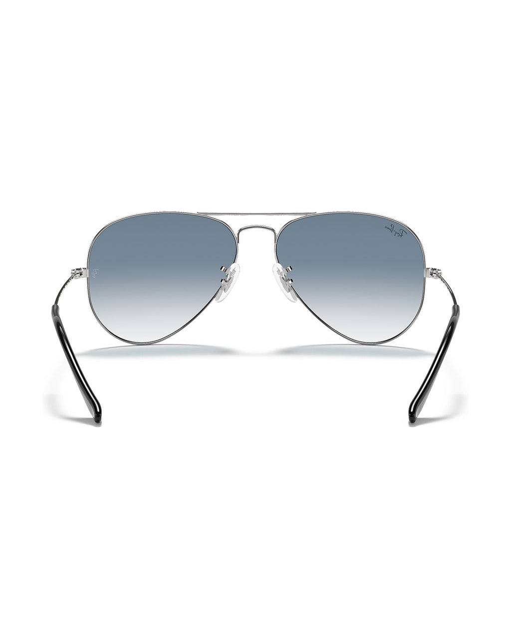 Aviator Large Metal Sunglasses - Silver/Light Blue Gradient - Ray-Ban