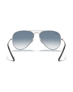 Aviator Large Metal Sunglasses - Silver/Light Blue Gradient - Ray-Ban