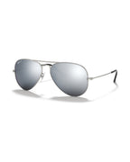 Aviator Large Metal Sunglasses - Silver/Solid Color - Ray-Ban