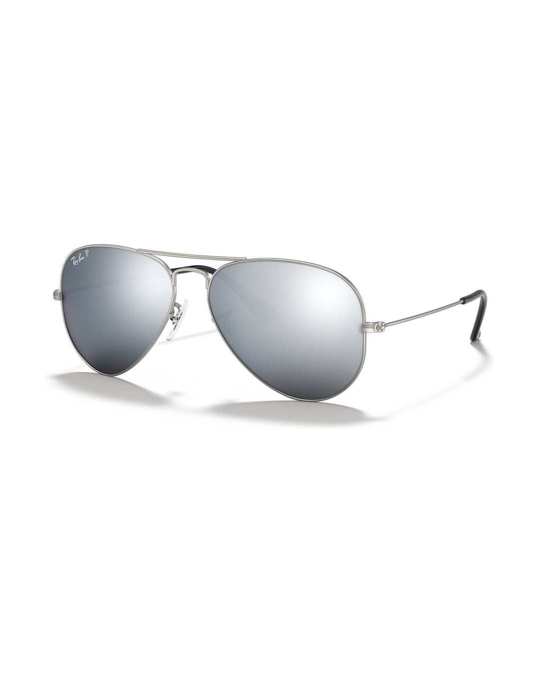Aviator Large Metal Sunglasses - Silver/Solid Color - Ray-Ban