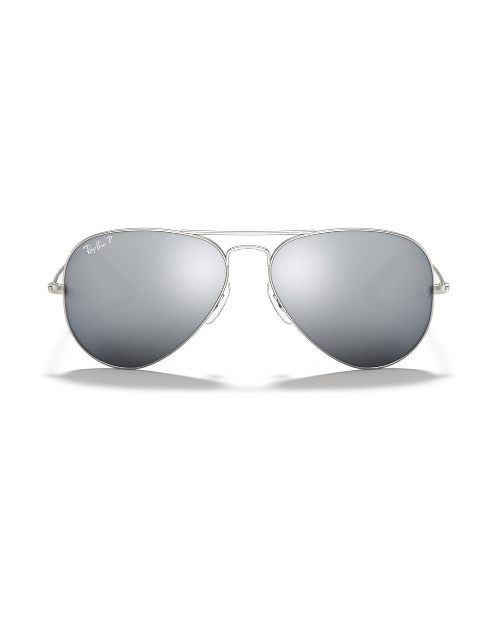 Aviator Large Metal Sunglasses - Silver/Solid Color - Ray-Ban