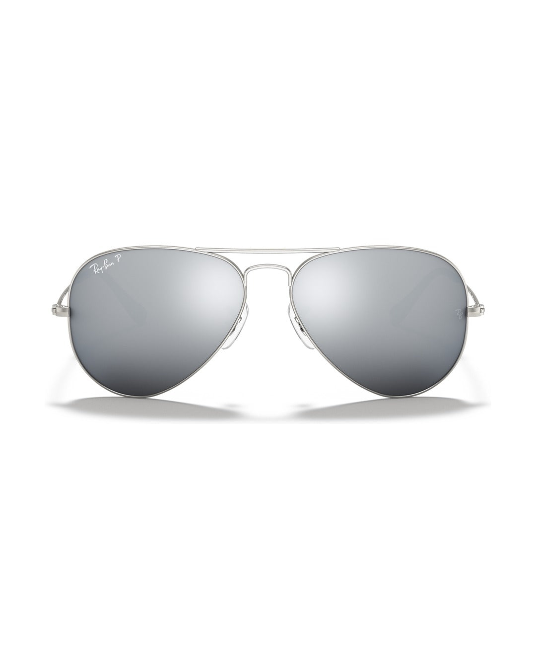 Aviator Large Metal Sunglasses - Silver/Solid Color - Ray-Ban