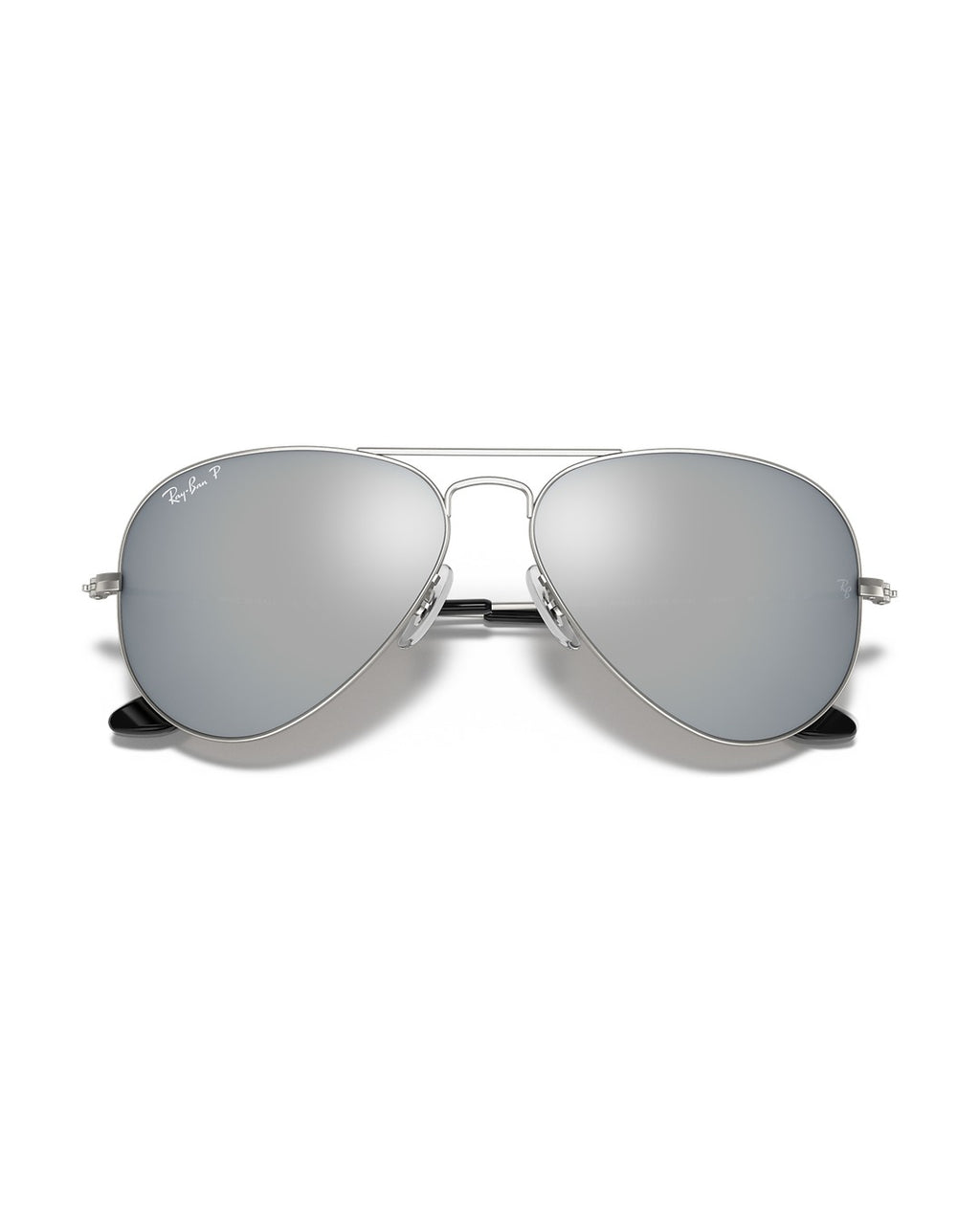 Aviator Large Metal Sunglasses - Silver/Solid Color - Ray-Ban