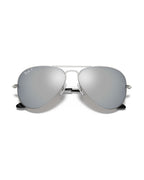 Aviator Large Metal Sunglasses - Silver/Solid Color - Ray-Ban