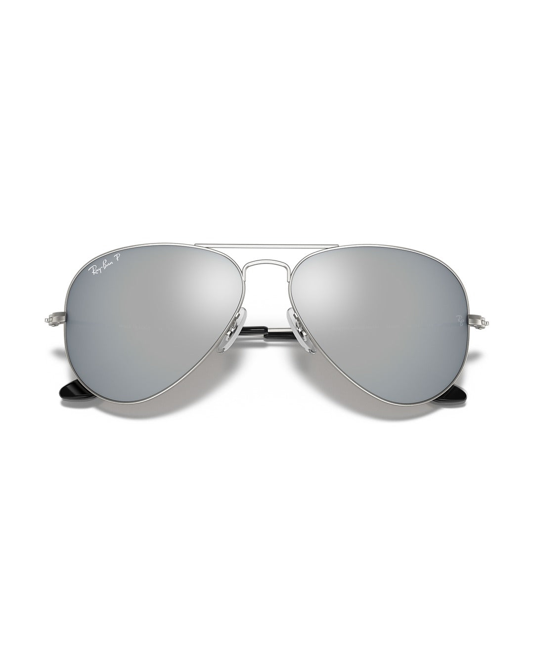 Aviator Large Metal Sunglasses - Silver/Solid Color - Ray-Ban