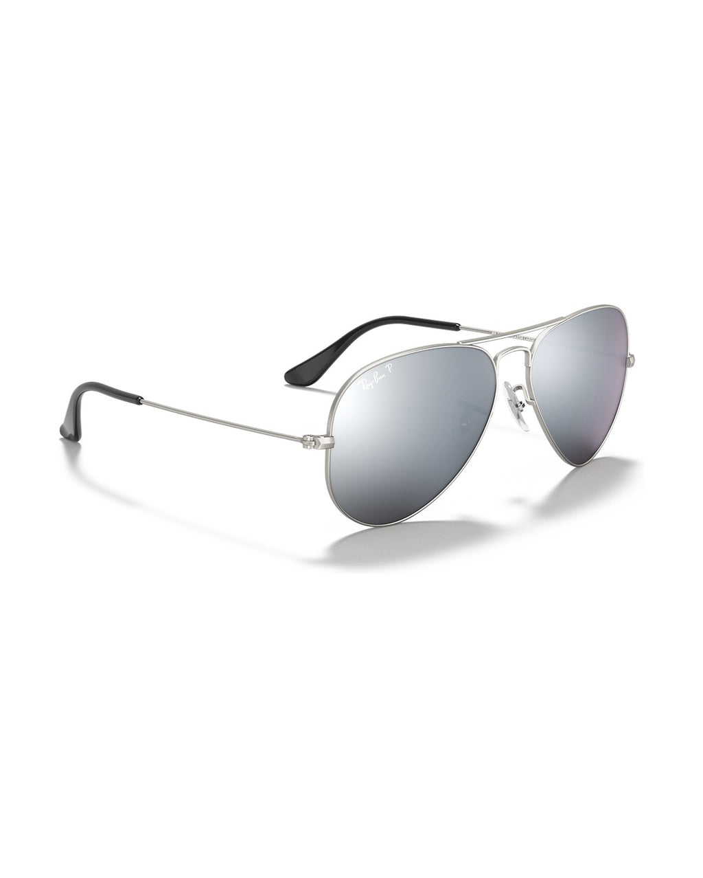 Aviator Large Metal Sunglasses - Silver/Solid Color - Ray-Ban