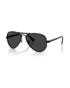 Aviator Max Sunglasses - Black/Black Polarised - Ray-Ban