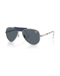Aviator Max Sunglasses - Silver/Blue - Ray-Ban