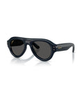 A$AP Rocky Aviator Puffer Sunglasses - Transparent Dark Blue/Ultra Black - Ray-Ban