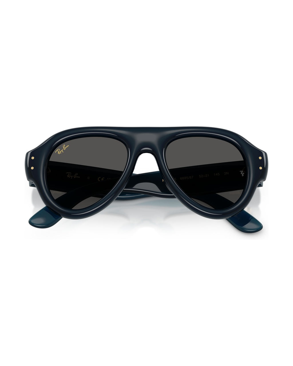 A$AP Rocky Aviator Puffer Sunglasses - Transparent Dark Blue/Ultra Black - Ray-Ban
