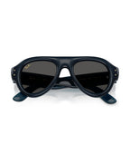 A$AP Rocky Aviator Puffer Sunglasses - Transparent Dark Blue/Ultra Black - Ray-Ban