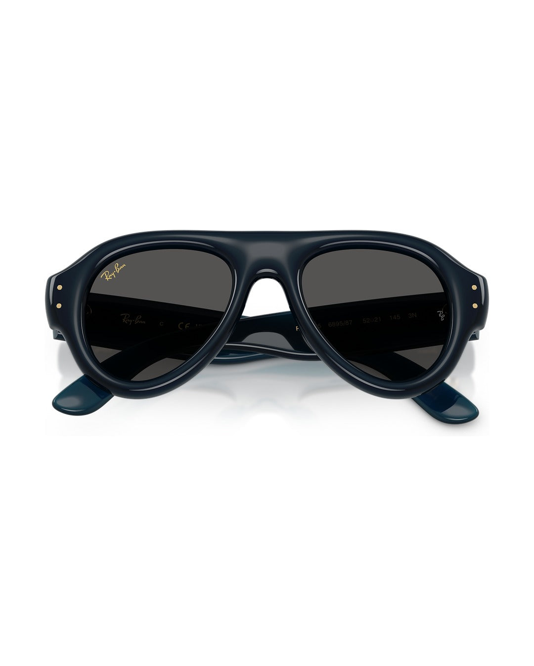 A$AP Rocky Aviator Puffer Sunglasses - Transparent Dark Blue/Ultra Black - Ray-Ban