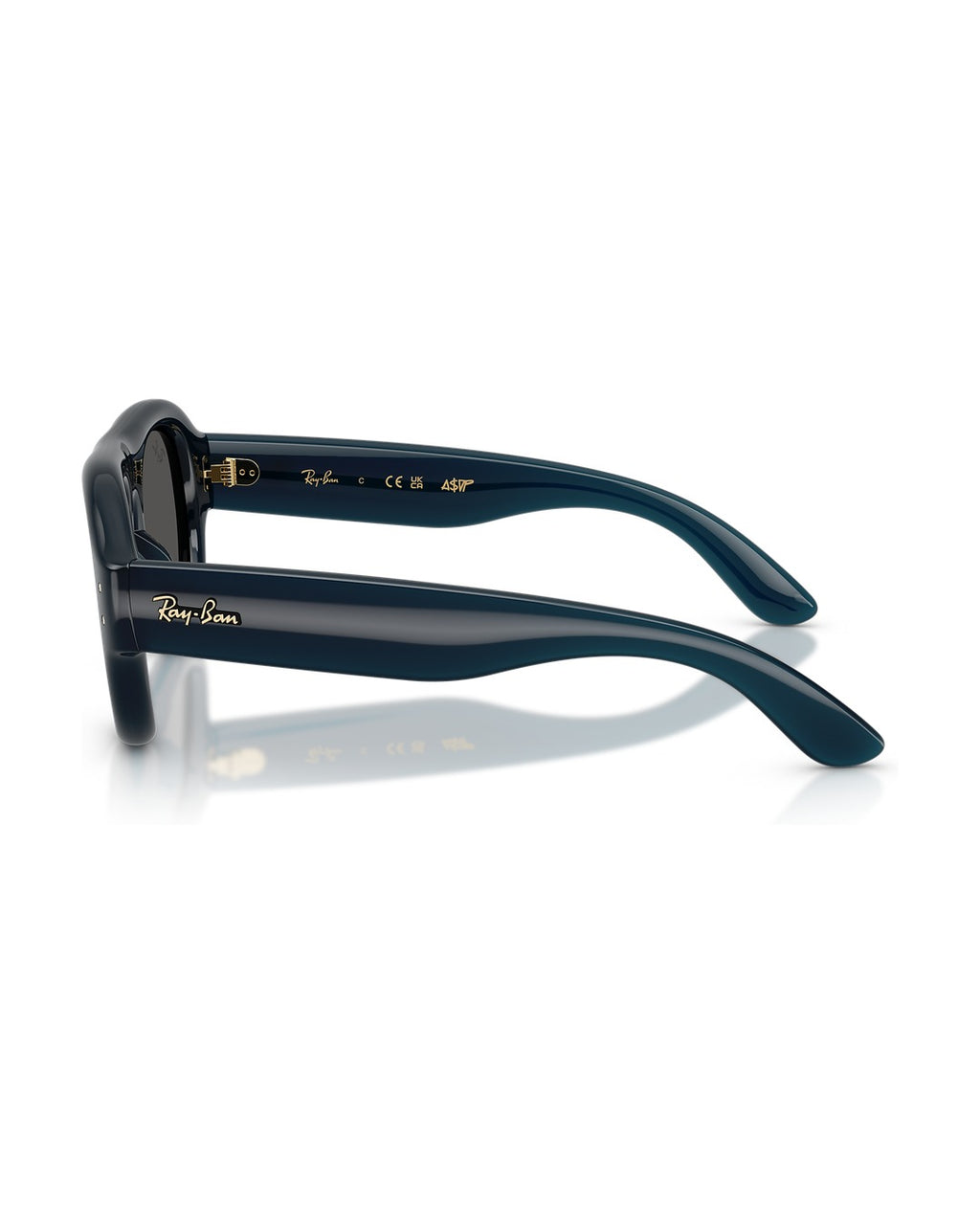 A$AP Rocky Aviator Puffer Sunglasses - Transparent Dark Blue/Ultra Black - Ray-Ban