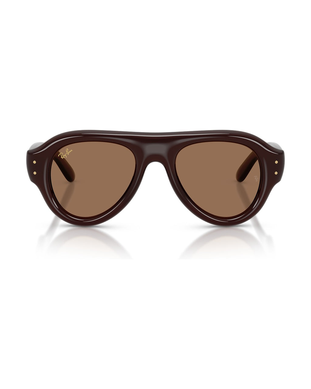 A$AP Rocky Aviator Puffer Sunglasses - Transparent Dark Brown/Dark Brown - Ray-Ban