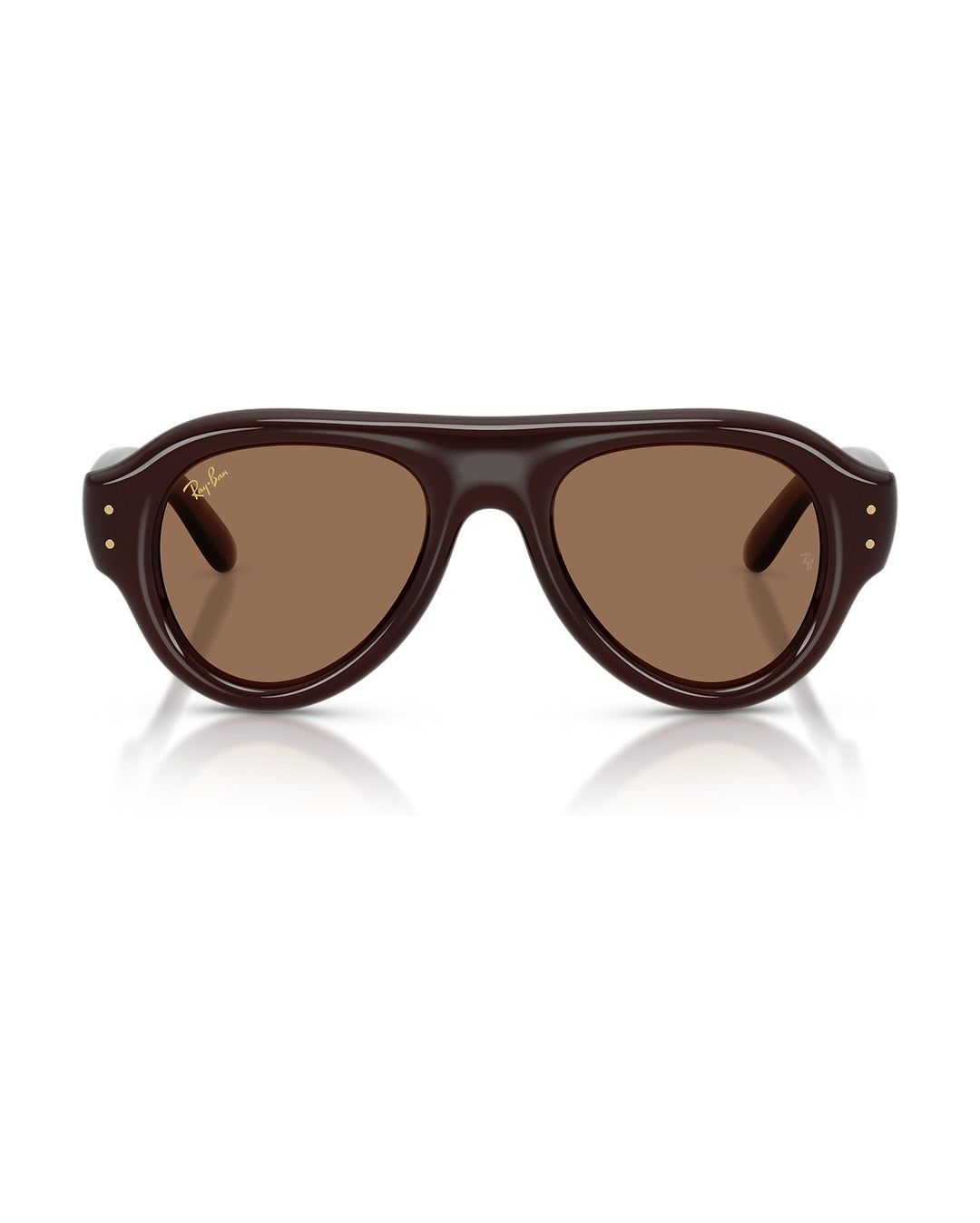A$AP Rocky Aviator Puffer Sunglasses - Transparent Dark Brown/Dark Brown - Ray-Ban