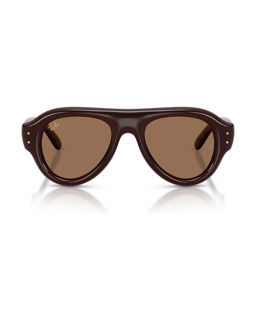 A$AP Rocky Aviator Puffer Sunglasses - Transparent Dark Brown/Dark Brown - Ray-Ban