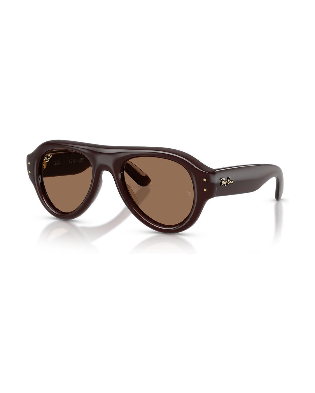 A$AP Rocky Aviator Puffer Sunglasses - Transparent Dark Brown/Dark Brown - Ray-Ban