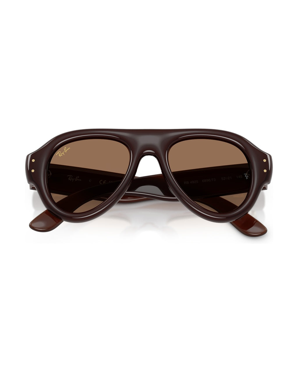 A$AP Rocky Aviator Puffer Sunglasses - Transparent Dark Brown/Dark Brown - Ray-Ban