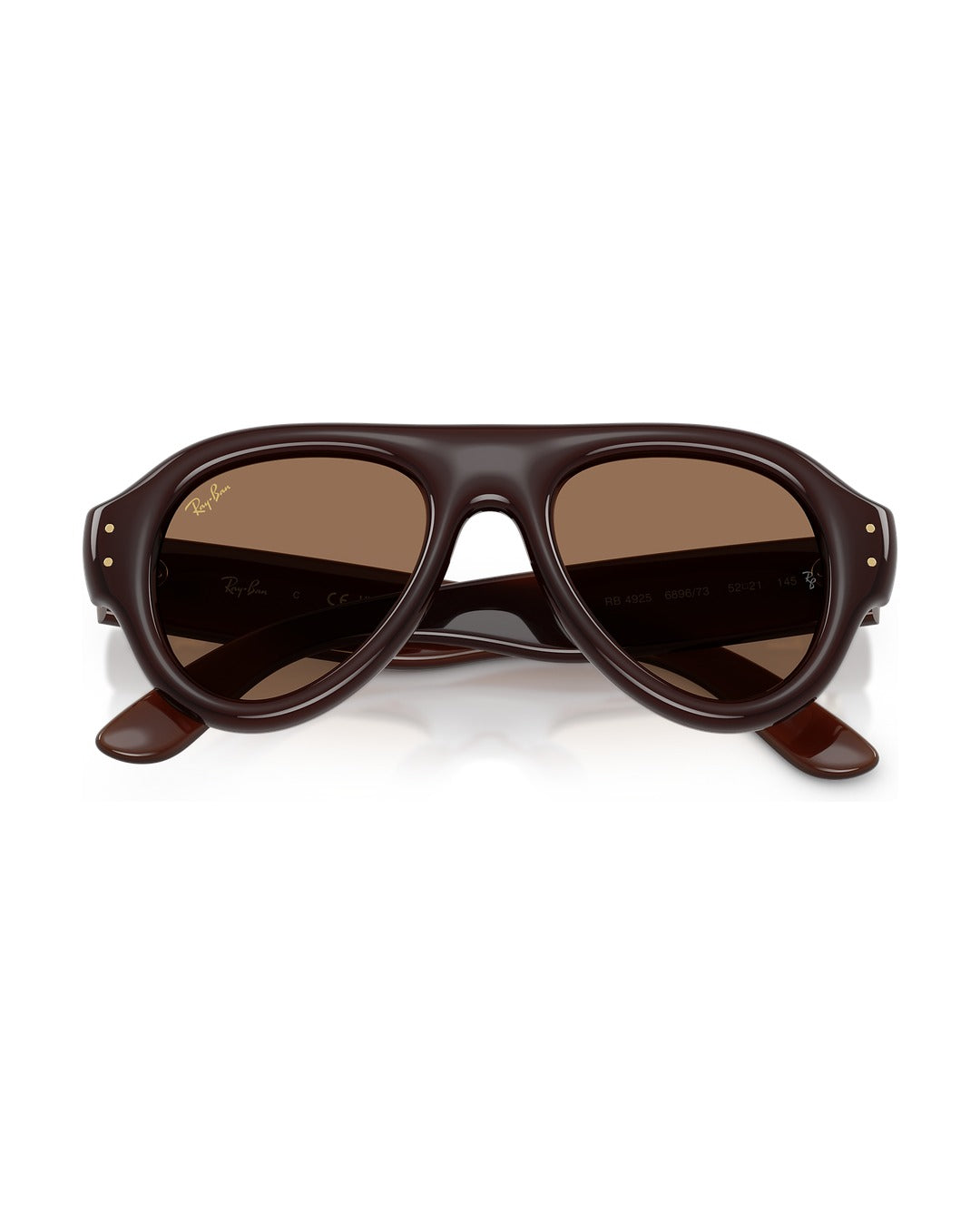 A$AP Rocky Aviator Puffer Sunglasses - Transparent Dark Brown/Dark Brown - Ray-Ban