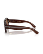 A$AP Rocky Aviator Puffer Sunglasses - Transparent Dark Brown/Dark Brown - Ray-Ban